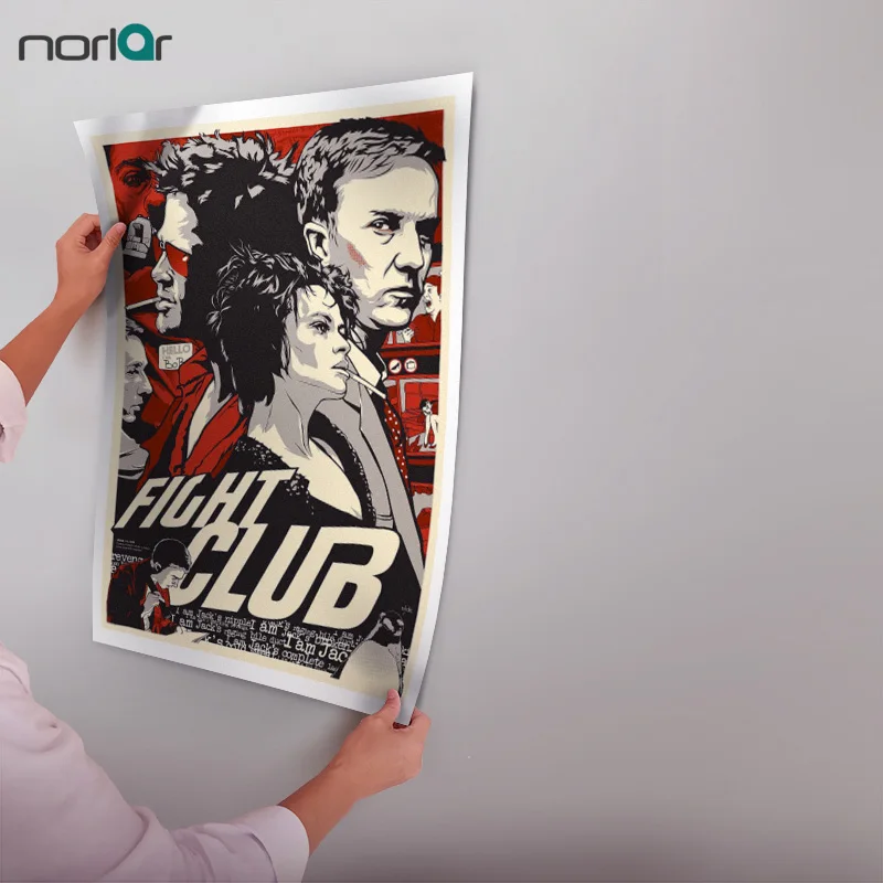 HD напечатанные на холсте картины постер по мотивам фильма драковый клуб