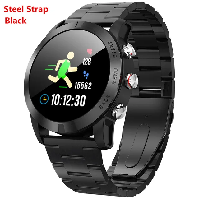 steel black S10 Смарт-часы для мужчин Full touch IP68 водонепроницаемые спортивные часы Bluetooth мониторинг сердечного ритма фитнес-трекер женский браслет - Цвет: steel black