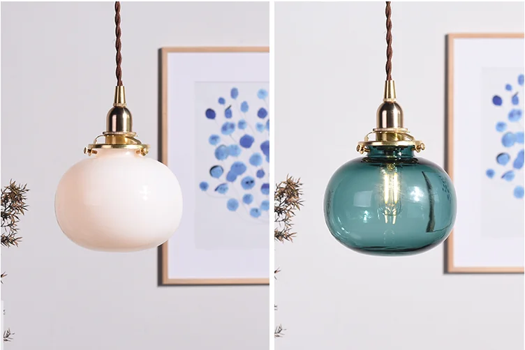 Современный светодиодный подвесной светильник из стекла для интерьера, кухни, спальни, столовой, комбинированный подвесной светильник, прикроватный светильник для гостиной