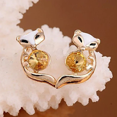 Прекрасный Модный корейский Уникальный cyстразы Glaze E2308|earrings opal|earrings articlesearings wholesale