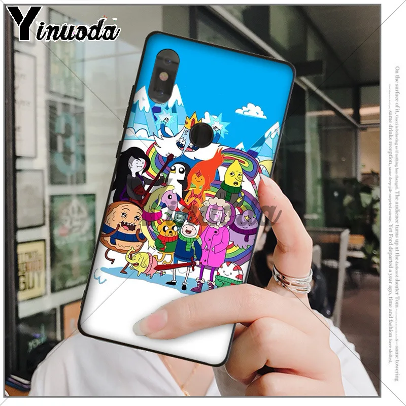 Защитный чехол Yinuoda adventure time Beemo BMO Джек Финн Lumpy для xiaomi mi 6 8 se note2 3 mix2 redmi 5 5plus note 4