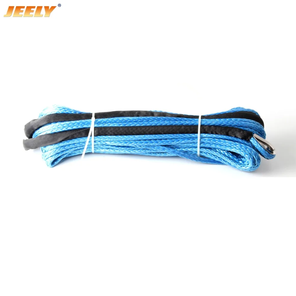 JEELY 3/8 ''x80' UHMWPE буксирный трос синтетический сменный кабель с наперсток|rope