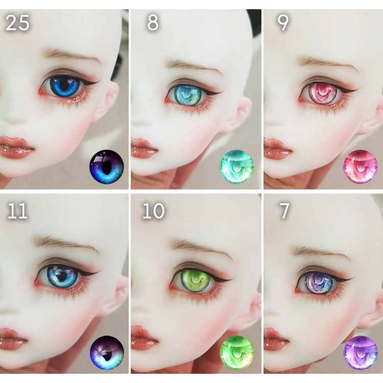 Новинка 1 пара 10/12/14/16/18 мм BJD глаза для SD куклы 1/8 кукольные игрушки Аксессуары
