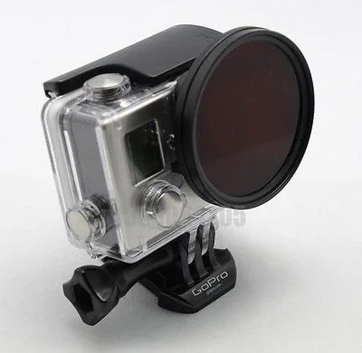 52 мм УФ фильтр объектива переходное кольцо для камеры GoPro Hero 3 + 4HD черный|52mm uv|lens
