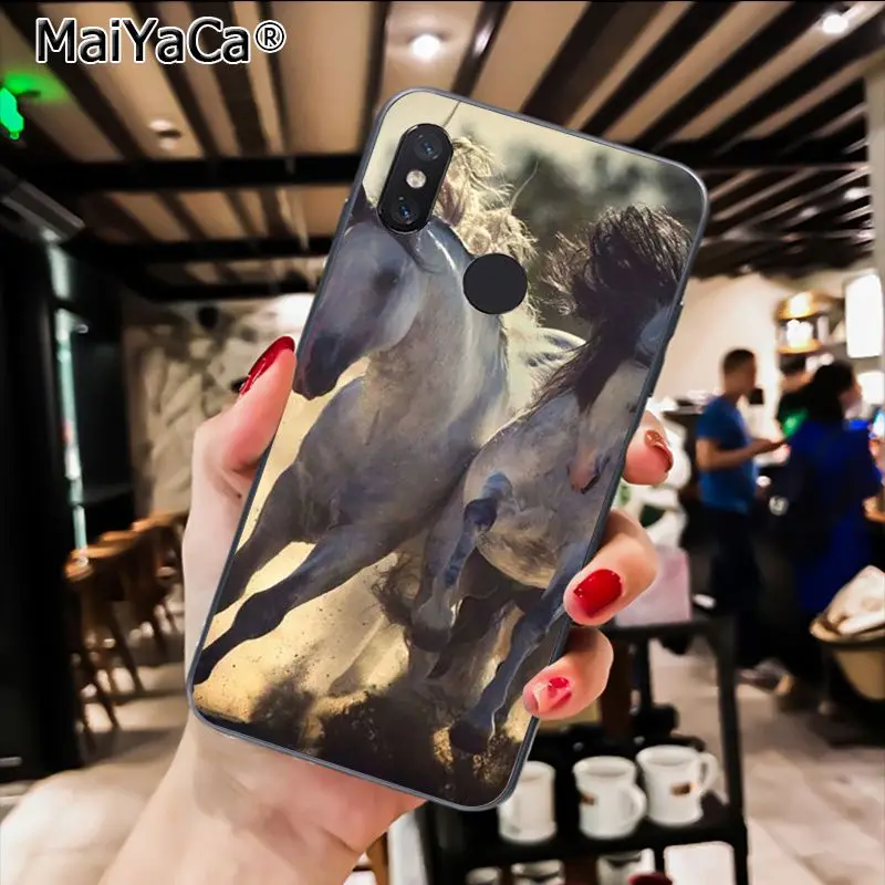 MaiYaCa животное лошадь Новинка чехол для телефона Fundas чехол для Xiaomi Redmi8 4X 6A Redmi Go Redmi5 5Plus Note7 8ProA1 A2Lite