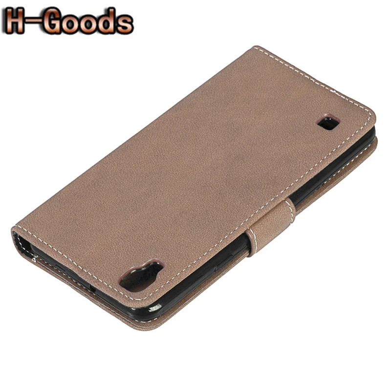 H-Goods Phone Case For LG X Style Luxury Retro Frosted Leather + Silicone Wallet Flip Cover Capa | Мобильные телефоны и