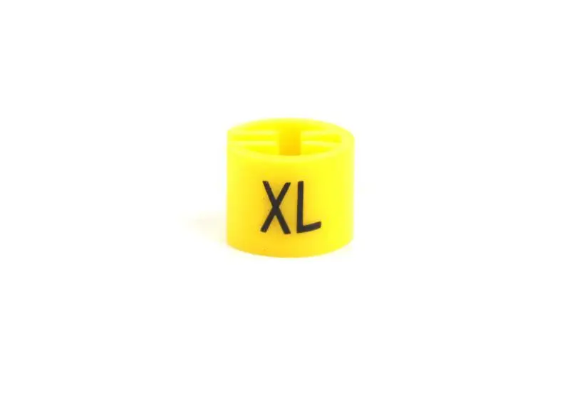 XL Пластиковая вешалка Размер Маркеры печать s m l xl 2 XLRound Cube круг труба Размер rs вешалки для одежды делитель зажим для пряжки оснастки - Цвет: XL