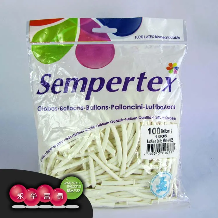 100 шт./лот Американский sempertex 160 S однотонный Цвета магия латексные Длинные Воздушные шары вечерние украшения для свадьбы дня рождения спрос среди детей - Цвет: 005