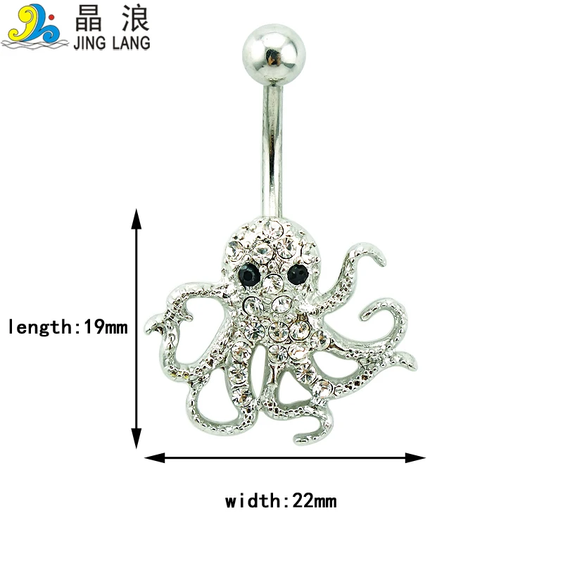 Абсолютно новые кольца для пупка штанги из хирургической стали белые стразы