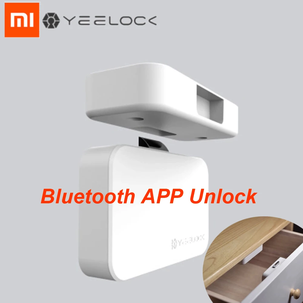 Youpin YeeLocK Умный Замок шкафа ящика без ключа Bluetooth APP разблокировка Анти кражи