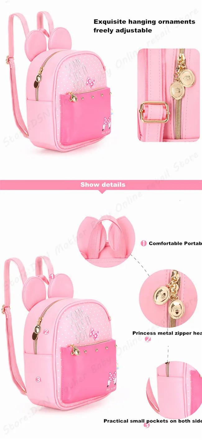 Disney новая коллекция Минни розовая футболка для девочек розовый Мумия спальный