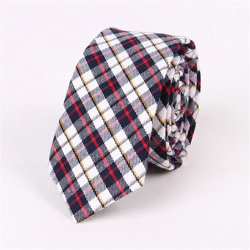 Mantieqingway Brand Striped &amp Plaid Men's Ties Formal Business Suits Bow Tie Neckwear Cotton for Men Slim Neck Wedding |