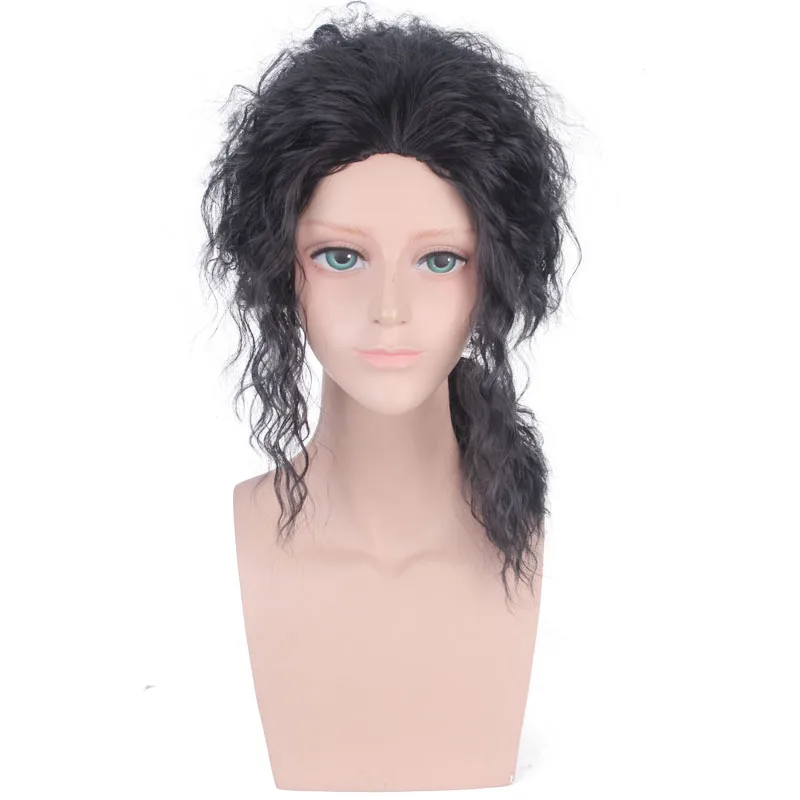 Майкл Джексон черный кудрявый парик Косплэй костюм синтетический термостойкий