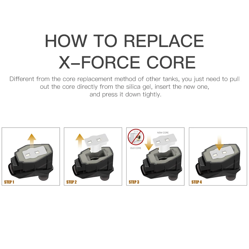 Vape SMOK X-FORCE катушка бака для x force kit атомайзер Core электронная сигарета набор