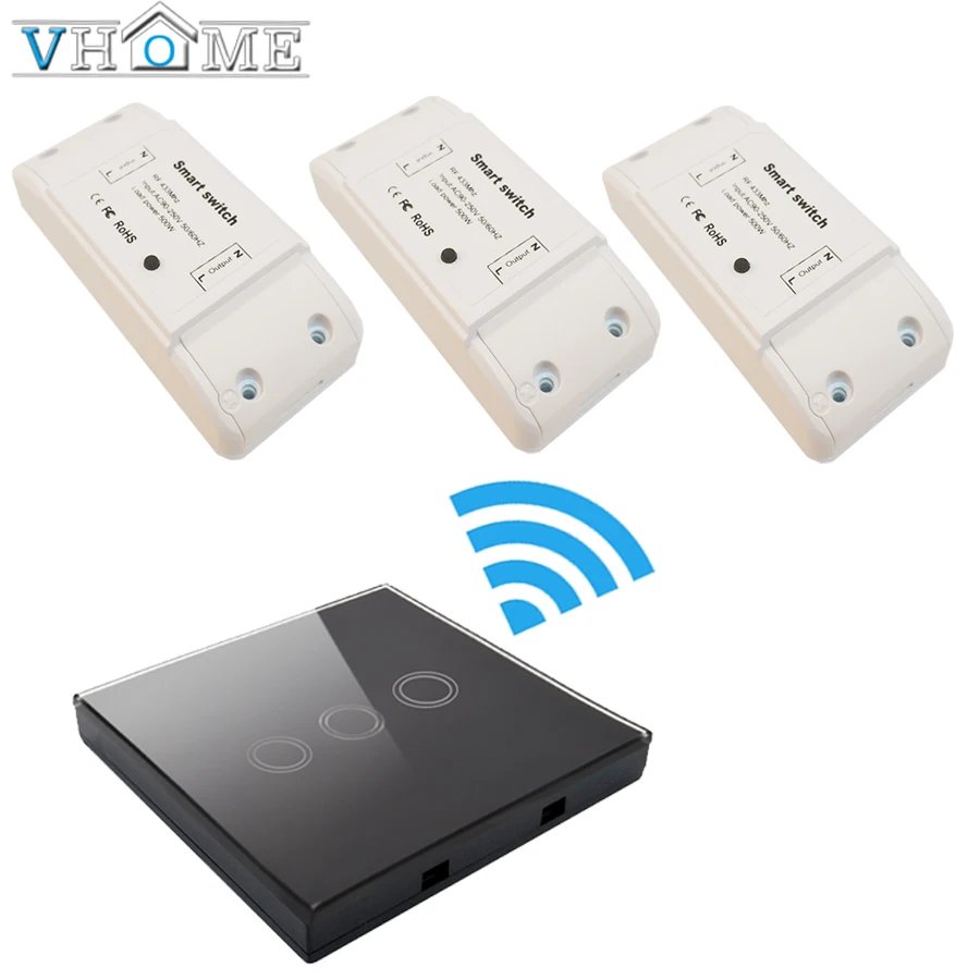 Отеля vhome пролегает Smart 170 v-250v радиорелейная настенный светильник 5A приемник