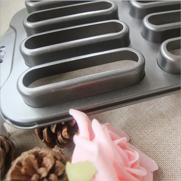 

8 cups with live-end long cake cake mold DIY baking tool factory direct