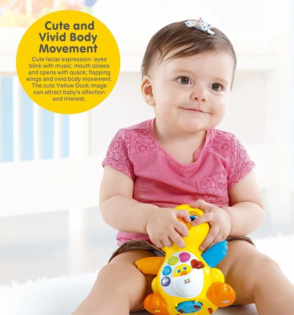 Вокальная игрушка детские игрушки музыкальная утка с регулируемым звуком для От