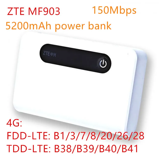 Разблокированный ZTE MF903 4g Wi Fi роутер внешний аккумулятор беспроводные карманы