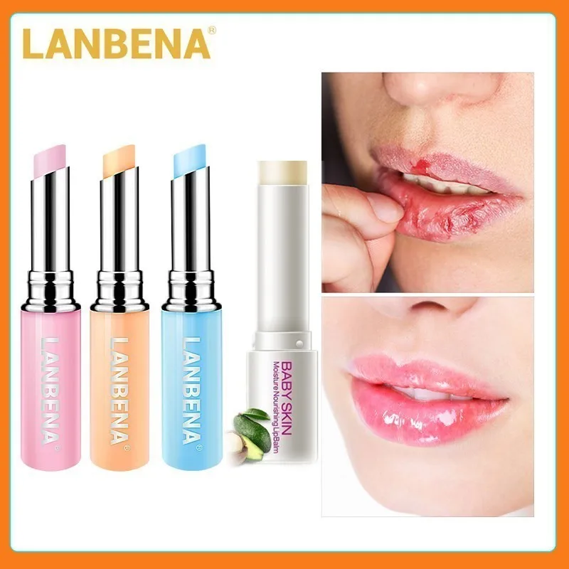 LANBENA хамелеоновый бальзам для губ розовая Гиалуроновая кислота эссенция авокадо