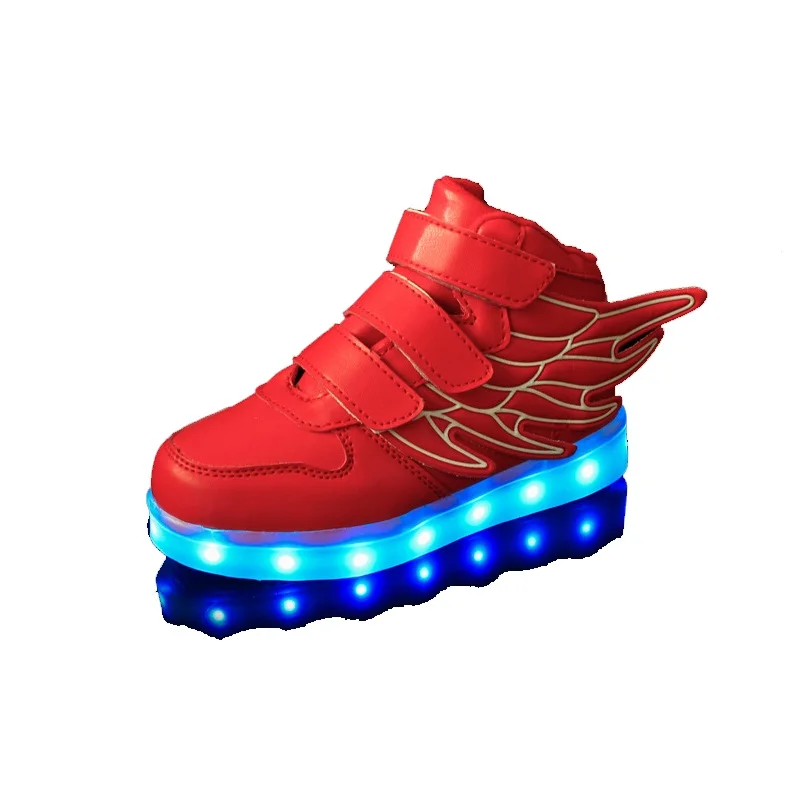 Осень 2017 г. новые крылья USB платной светодиодный дети света обувь|shoes shoes|shoe children