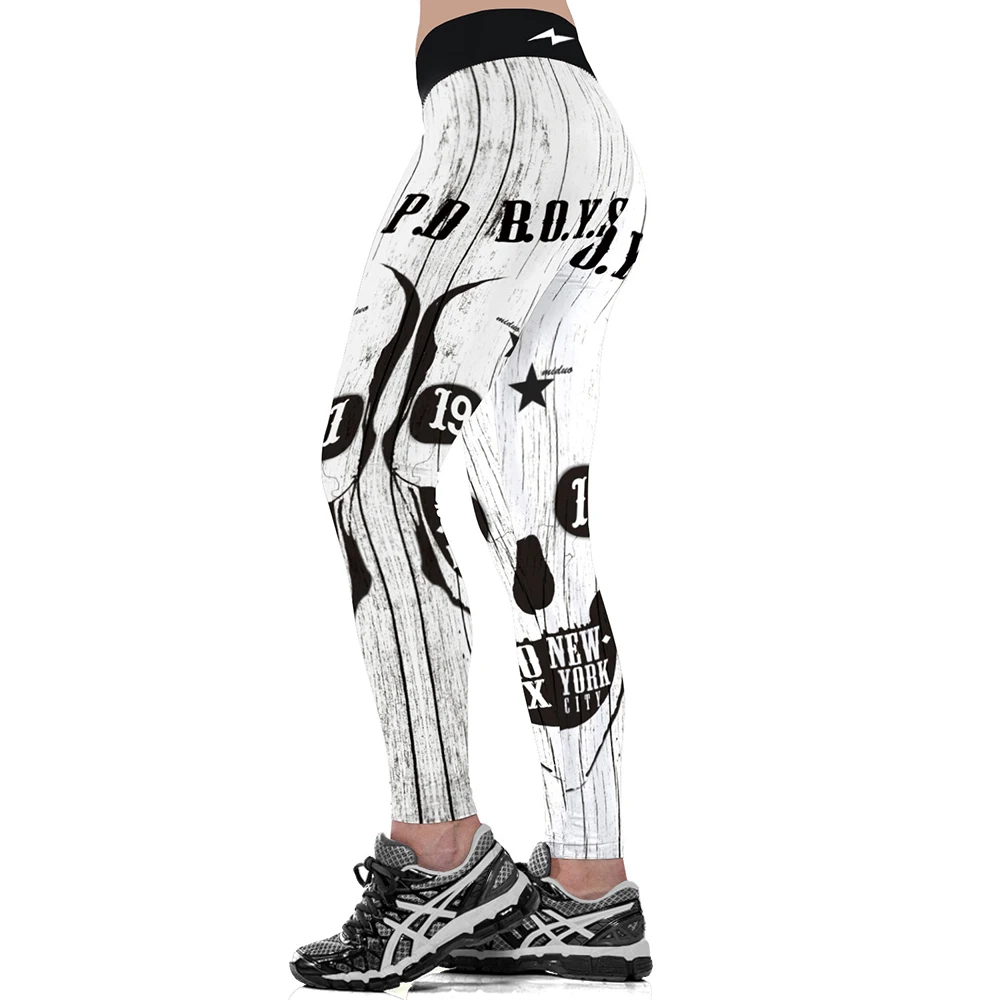 Anti-Samely High Waist pants Fashion Women 3D print Skeleton match Sexy comfortable fitness silm wholesale Free ship | Женская одежда