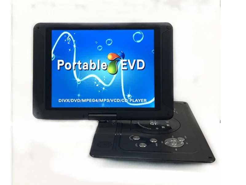 14,1 дюймовый портативный dvd-плеер с tv/SD/USB Home EVD, DVD VCD, MP3/MP4 плеер RM RMVB VOB, MPG, MPEG1, MPEG2, MPEG4, DIVX MP3, WMA JPEG