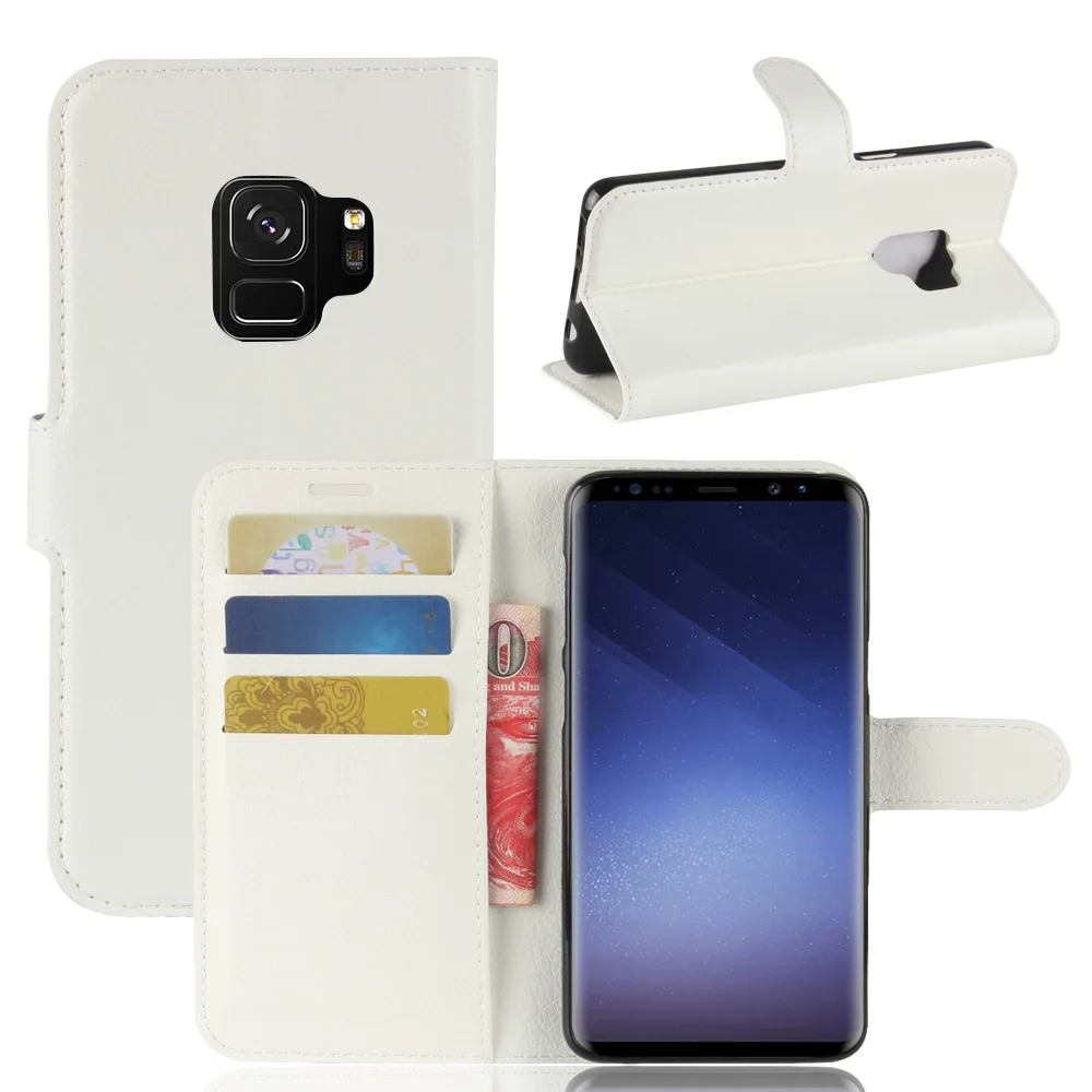 Кожаный чехол-кошелек с откидной крышкой для Samsung Galaxy S3 S4 S5 S6 S7 Edge S8 S9 Plus Active S7562 S7272