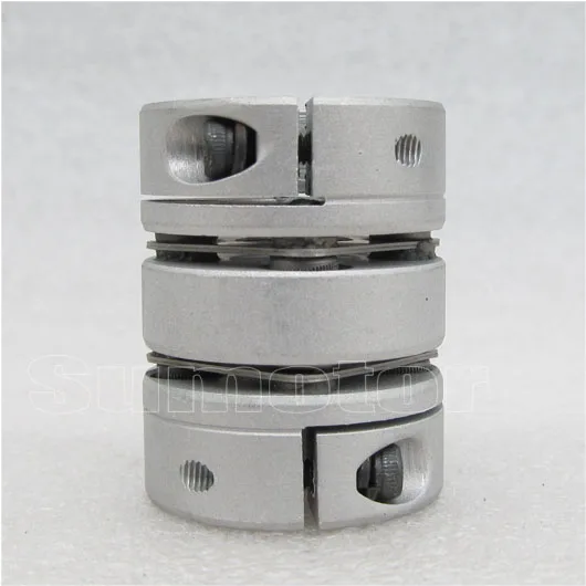 Деталь CNC OD26mm L34mm отверстие 5mm 6mm 6 35mm 8mm 10mm двойная Гибкая диафрагменная муфта для