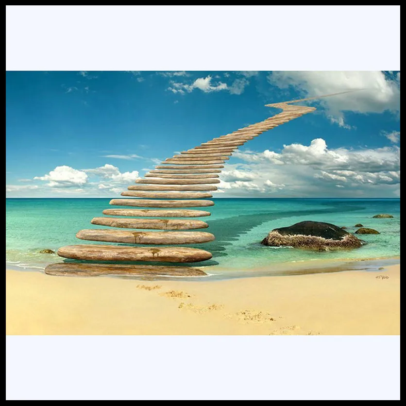 100% Full DIY 5D Diamond Painting Stairway to Heaven Cross Stitch Embroidery Patterns rhinestones Mosaic YF1599 | Дом и сад