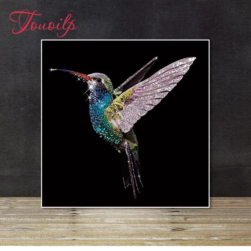 

TOUOILP Full 5D DIY bird Diamond Painting Needlework Embroidery Round&round Rhinestones Cross Stitch Living Room Decoration