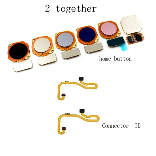 2 together Высокое качество для huawei Honor 9 lite сканер отпечатков пальцев разъем Touch ID «Домой» Кнопка меню ключ возврата гибкий кабель - Цвет: 2 together