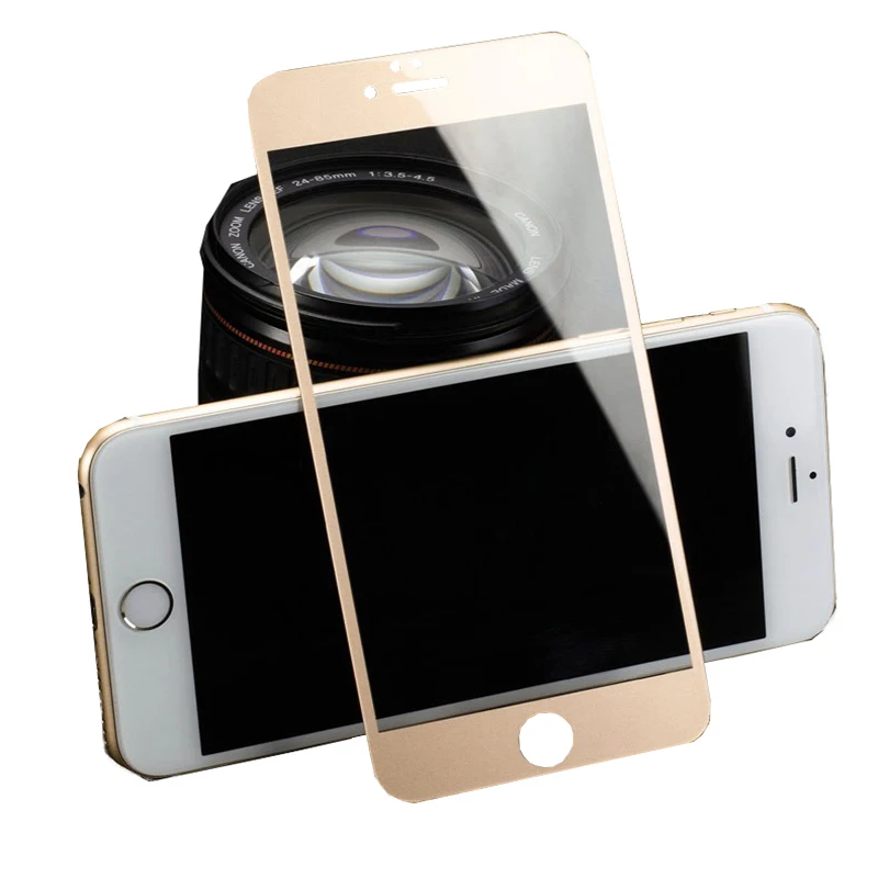 gold 3D изогнутый край Полное покрытие закаленное Стекло для apple iPhone8 7 6 плюс защита экрана на для iPhone7 6s 8 плюс защитная пленка - Цвет: gold
