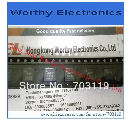 10 шт./лот RDA6232 6232 RDA QFN 10 шт./лот RDA6232 6232 RDA QFN