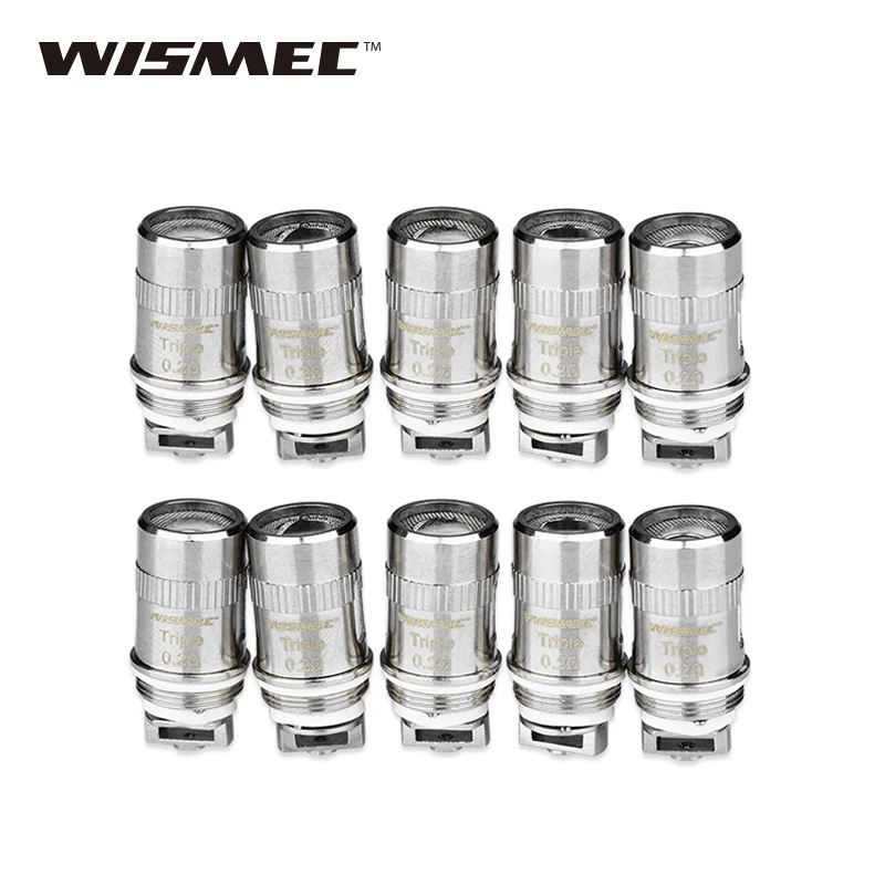 10 шт. оригинальный WISMEC тройной головкой Subohm катушки 0.2ohm для Amor Mini/Amor Plus/Elabo/Mini/SW/Reux