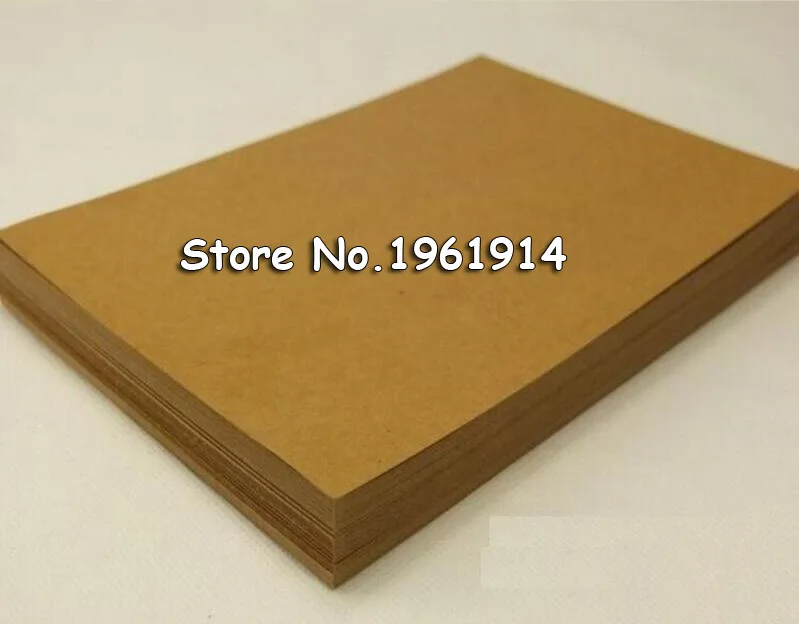 

High quality A4 Brown Kraft Paper Paperboard Cardboard Card Blank 200gsm 250gsm 300gsm 350gsm Wholesale!