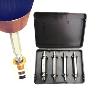 Hss сталь, сталь, скорость, сломанный поврежденный винт, экстрактор 4 шт., двухсторонний винт, экстрактор, сверла, набор, болт, шпильки, аксессуары