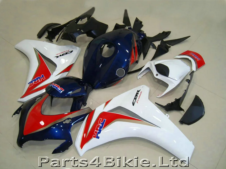 Литой обтекатель комплект Подходит для Honda CBR1000RR 08 09 10 11 Белый красные синие