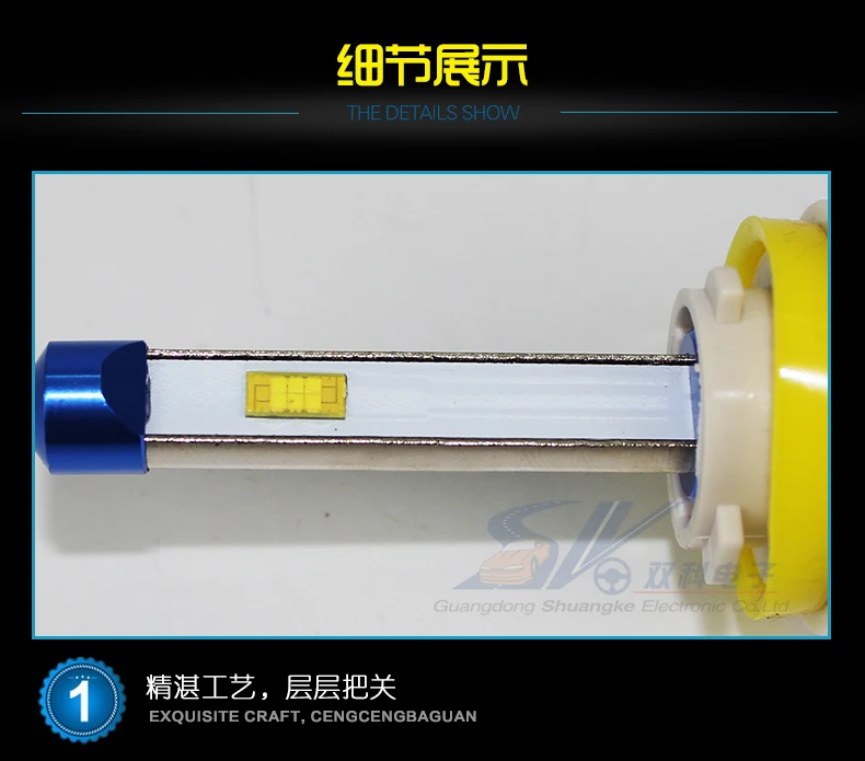 2 шт. высокое качество супер яркий Janpan OEM LED 6000K наборы ламп фар H1 H3 H4 H7 H8 H9 H11 9005 9006