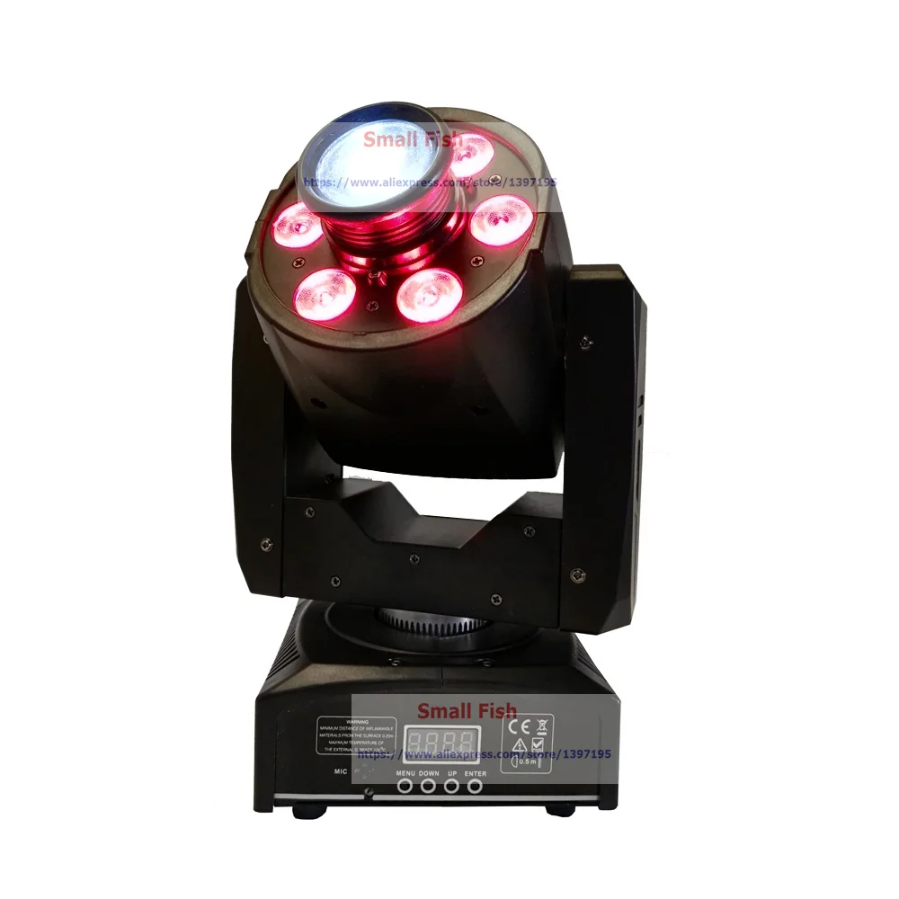 Новинка 2019 светодиодный прожектор с движущейся головкой 30 Вт + 48 2в1 мини лампы для