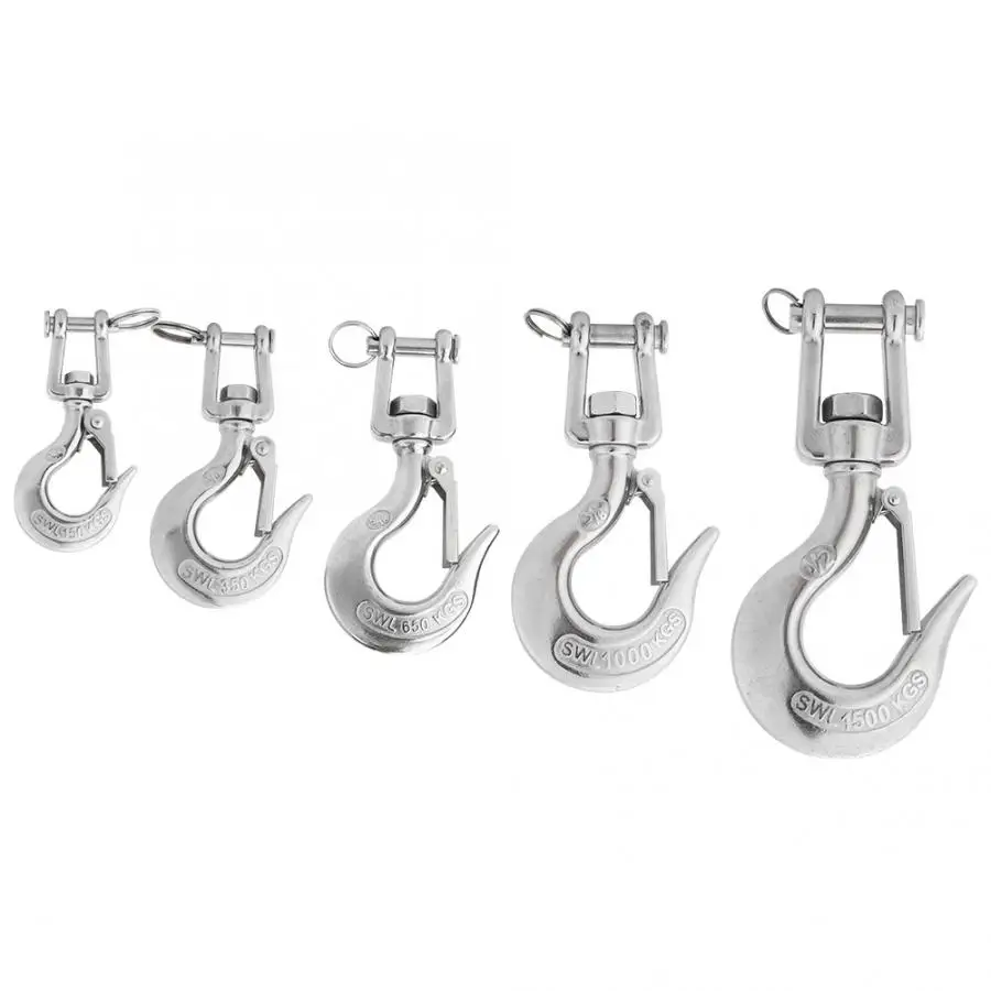 Прочный каяк лодка поворотный челюстный крючок из нержавеющей стали с