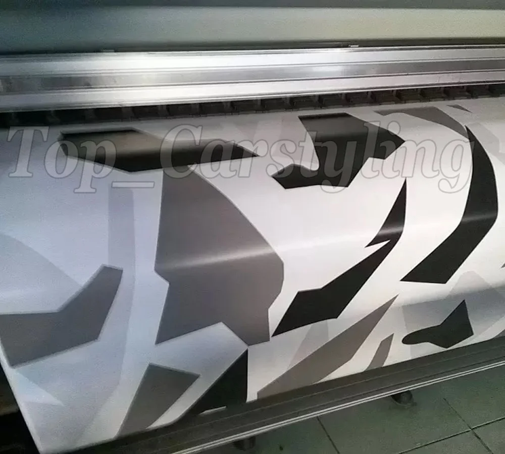 Черный белый серый пиксель виниловая пленка камуфляж/камуфляж автомобильная