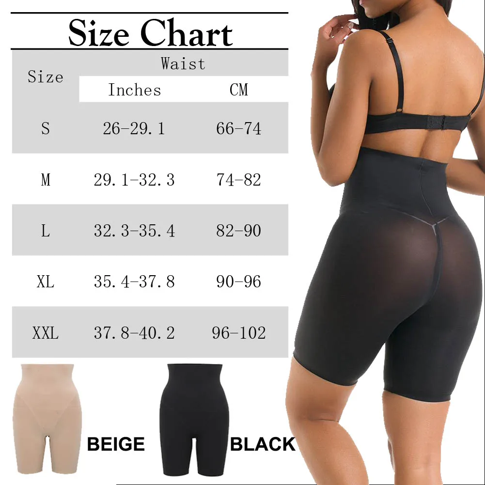 Lover-Beauty High Waist Compression Shapewear Women Underwear Seamless Body Shaper Slimming Tummy Control Boyshort Panties