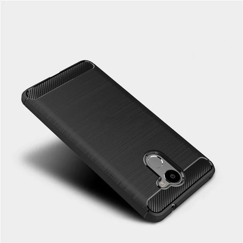 Текстурированный силиконовый чехол из углеродного волокна для Huawei Enjoy 7 Plus