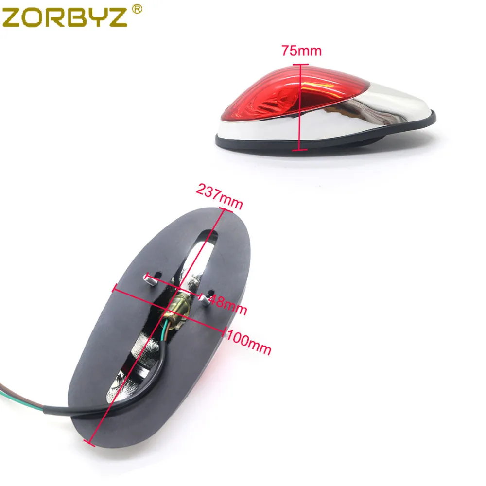 ZORBYZ мотоцикл хромированный задний стоп светильник для Kawasaki VN900| |