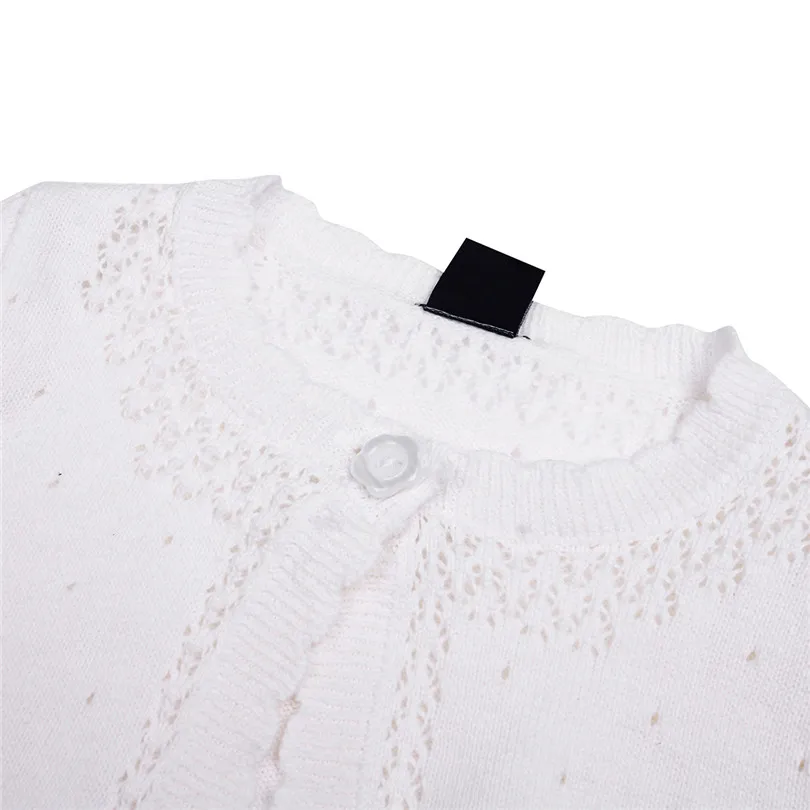 White Kids Girls Lace Flower One Button Closure Knit Bolero Shrug Short Cardigan Sweater Adorable Girl's Shrug| |