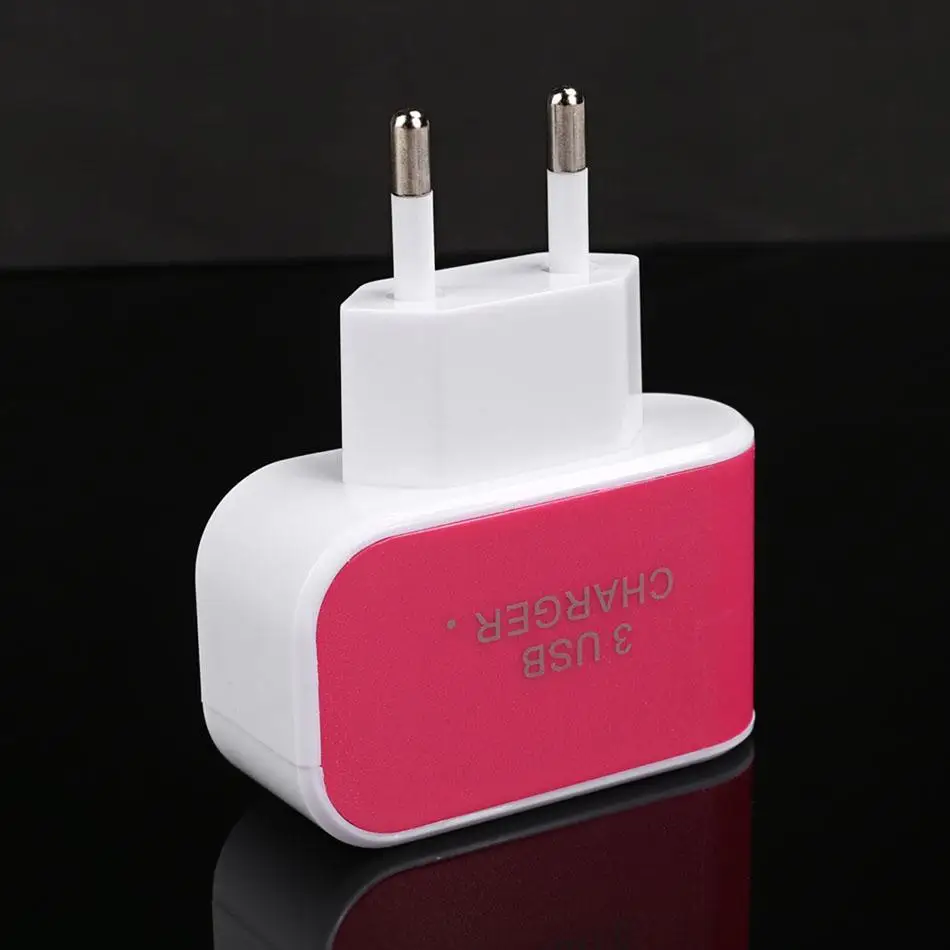 EU/US вилка настенное зарядное устройство адаптер 3 порта USB для путешествий AC s