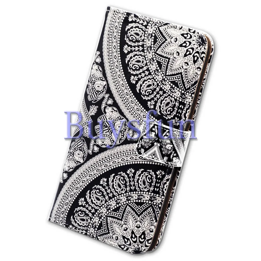 Bcov Белый Круговой Мандала дело Бумажник Кожаный Чехол Для iphone 6 plus/6 S Plus 100019789 |