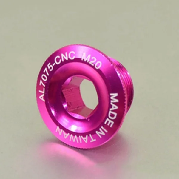 M20 pink Silverock 7075 Нижний Кронштейн BB крышка чашки болт рукоятки M12 M15 M18 M20 дорожный MTB велосипед передняя Звездочка шатун крепежный болт - Цвет: M20 pink