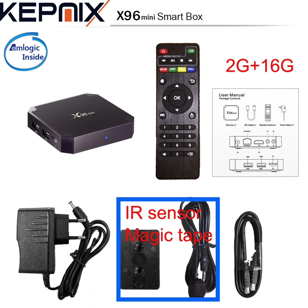 20 шт. X96 Мини Android 7 1 Смарт ТВ коробка Amlogic S905W 1G/8G 2G/16G 2 4G WIFI H.265 VP9 UHD HDIM 2.0A KDplayer 17 3