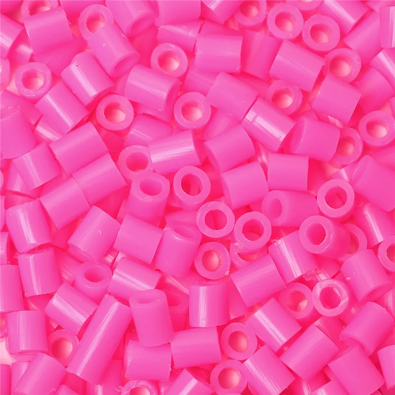 DoreenBeads 5 мм 1000 шт Хама бусины предохранители DIY игрушка головоломка дети ребенок интеллект развивающие ремесло игрушечный цилиндр 16 цветов - Цвет: Peach Pink